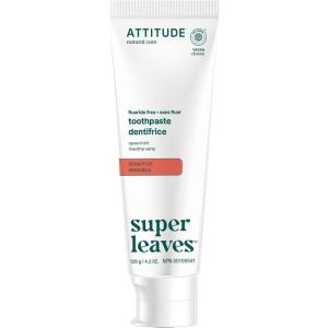 Attitude Fluoride-Free Sensitive Toothpaste, Spearmint Flavor, Vegan & Cruelty-Free, Sugar-Free, Plant & Mineral-Based Ingredients, Clean Oral Care, 4.2 Oz(Sensitive)