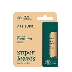 ATTITUDE Lip Balm, Natural Origin, Nourishes & Protects, Shea Butter, Coconut & Olive Oils, EWG Verified, For Dry Lips, Men and Women, Vegan, Fresh Mint, 0.3 Oz(Coconut)