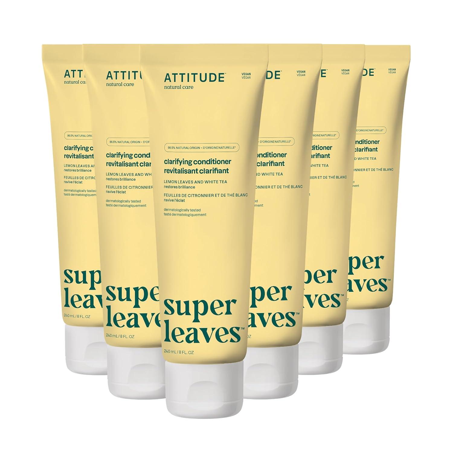 image:imageATTITUDE Nourishing Hair Conditioner For Dry and Damaged Hair Naturally Derived Ingredients Vegan Detangler Dermatologically Tested Grapeseed Oil and Olive Leaves 8 Fl OzClarifying