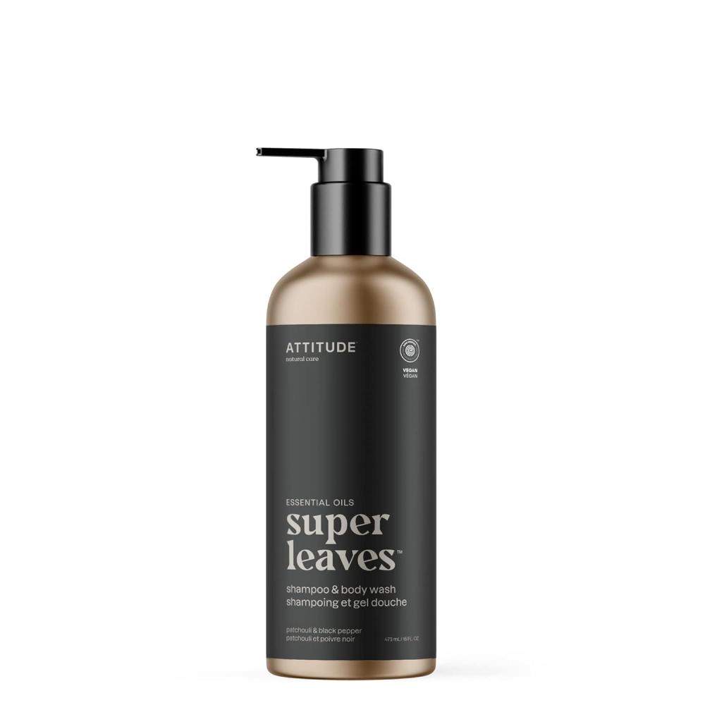 image:imageATTITUDE 2in1 Body Wash and Hair Shampoo EWG Verified Shower Gel Dermatologically Tested Made with Naturally Derived Ingredients Vegan Personal Care Patchouli and Black Pepper 676 Fl OzPatchouli  Black Pepper