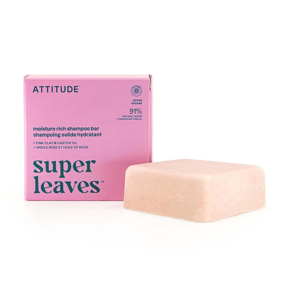 image:imageATTITUDE Clarifying Shampoo Bar Natural Origin for Greasy and Oily Hair Jojoba Oil amp Yellow Clay EWG Verified amp Clean ingredients Vegan Earl Grey amp Fresh Cucumber Scent 4 OzMoisture Rich
