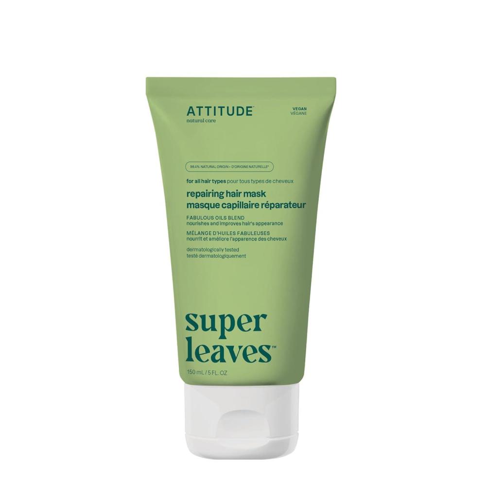 image:imageATTITUDE Repairing Hair Mask Nourishes and Improves Hairs Appearance Fabulous Oils Blend Abyssinian Oil Argan Oil Shea Butter Vegan Hair Care Pink Argan Scent 5 Fl Oz