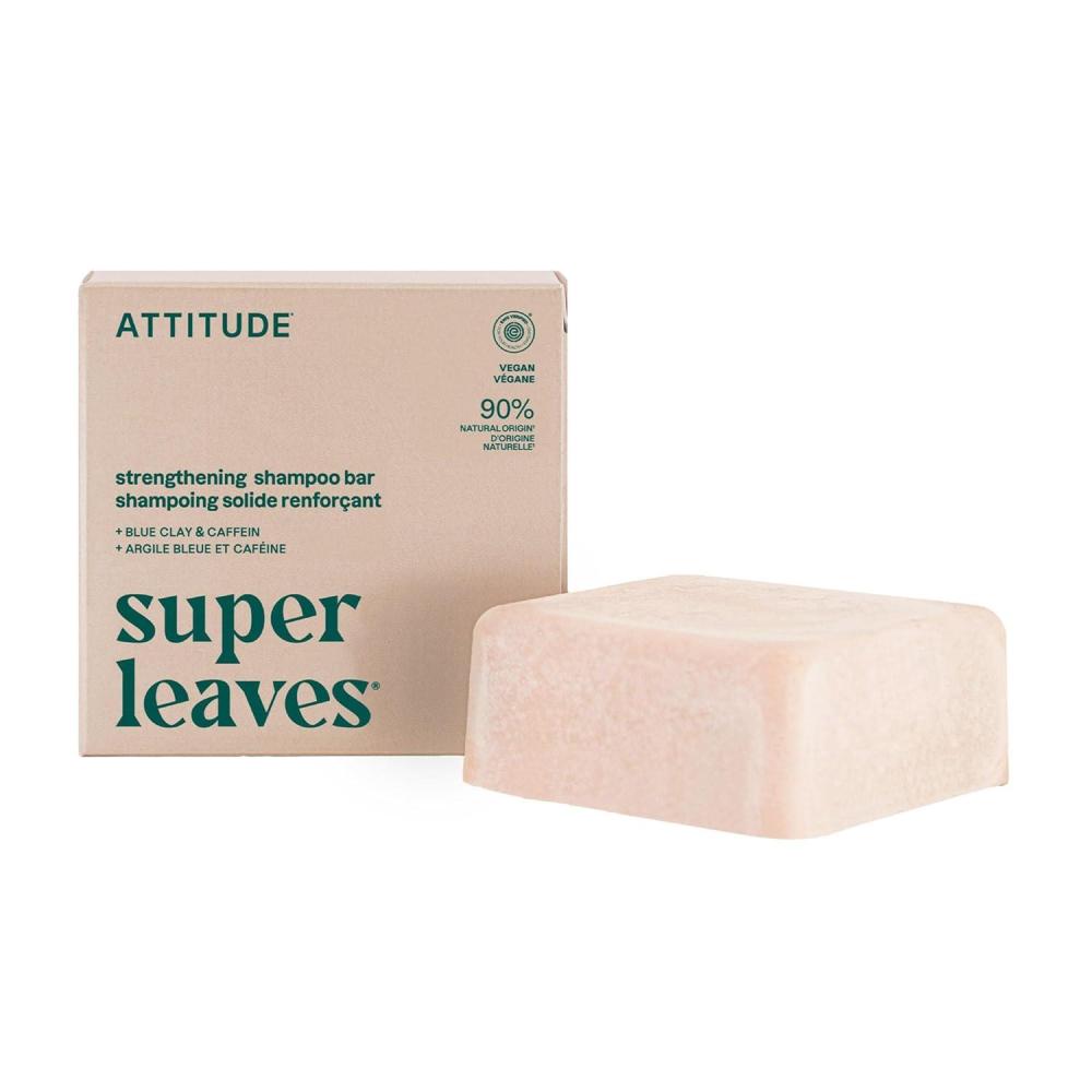 image:imageATTITUDE Strengthening Shampoo Bar Natural Origin for Hair Repair amp Breakage Blue Clay amp Caffeine EWG Verified amp Clean Ingredients Vegan Sandalwood amp Cedar Scent 4 Oz