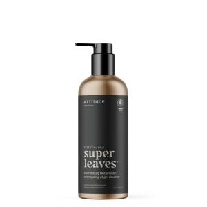 ATTITUDE 2-in-1 Body Wash and Hair Shampoo, EWG Verified Shower Gel, Dermatologically Tested, Made with Naturally Derived Ingredients, Vegan Personal Care, Patchouli and Black Pepper, 67.6 Fl Oz(Patchouli & Black Pepper)