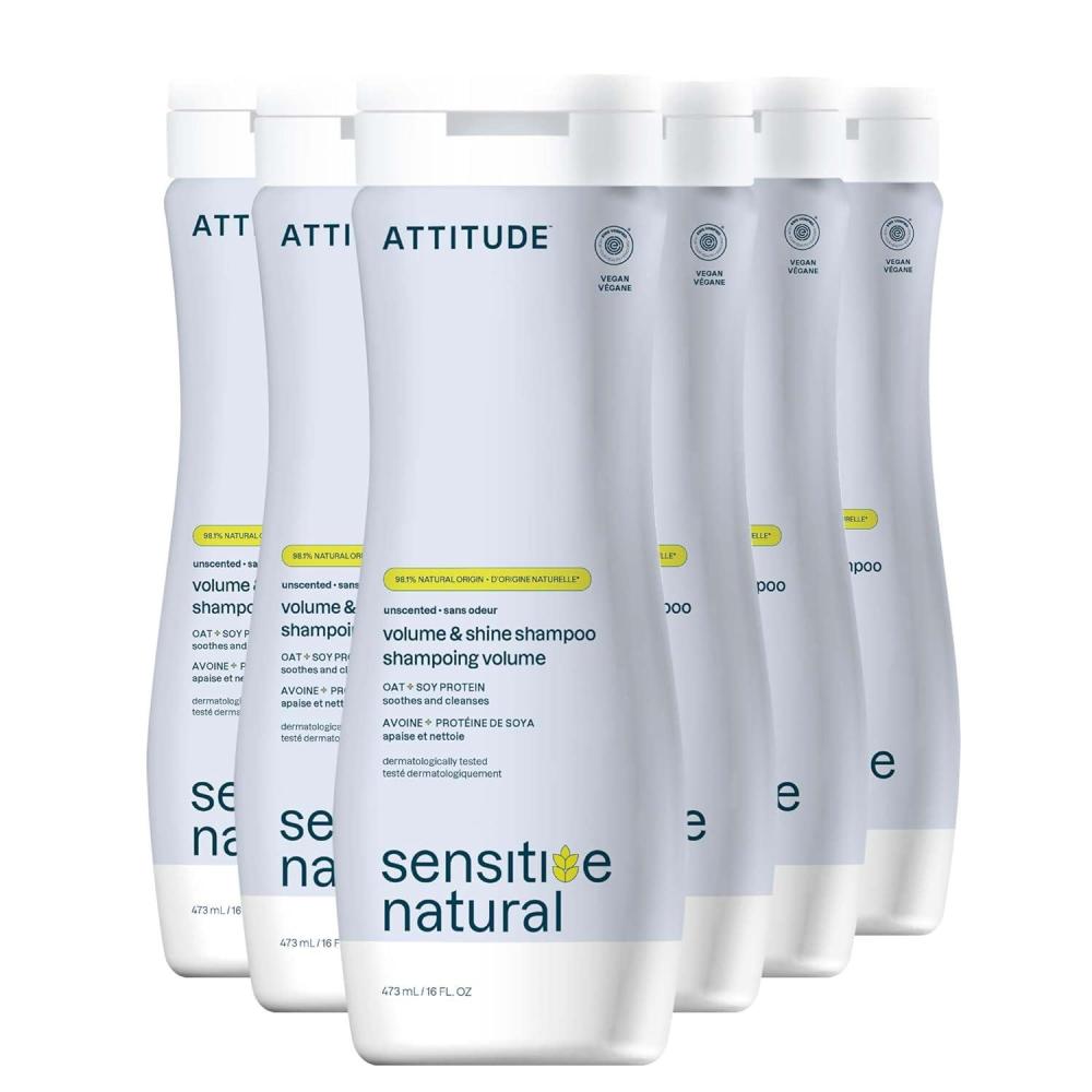 image:imageATTITUDE Color Care Hair Shampoo for Sensitive Dry Scalp EWG Verified Soothing Oat Protects Color Naturally Derived Ingredients Vegan and PlantBased Color Care Argan Oil 16 Fl Oz Pack of 6Extra Gentle