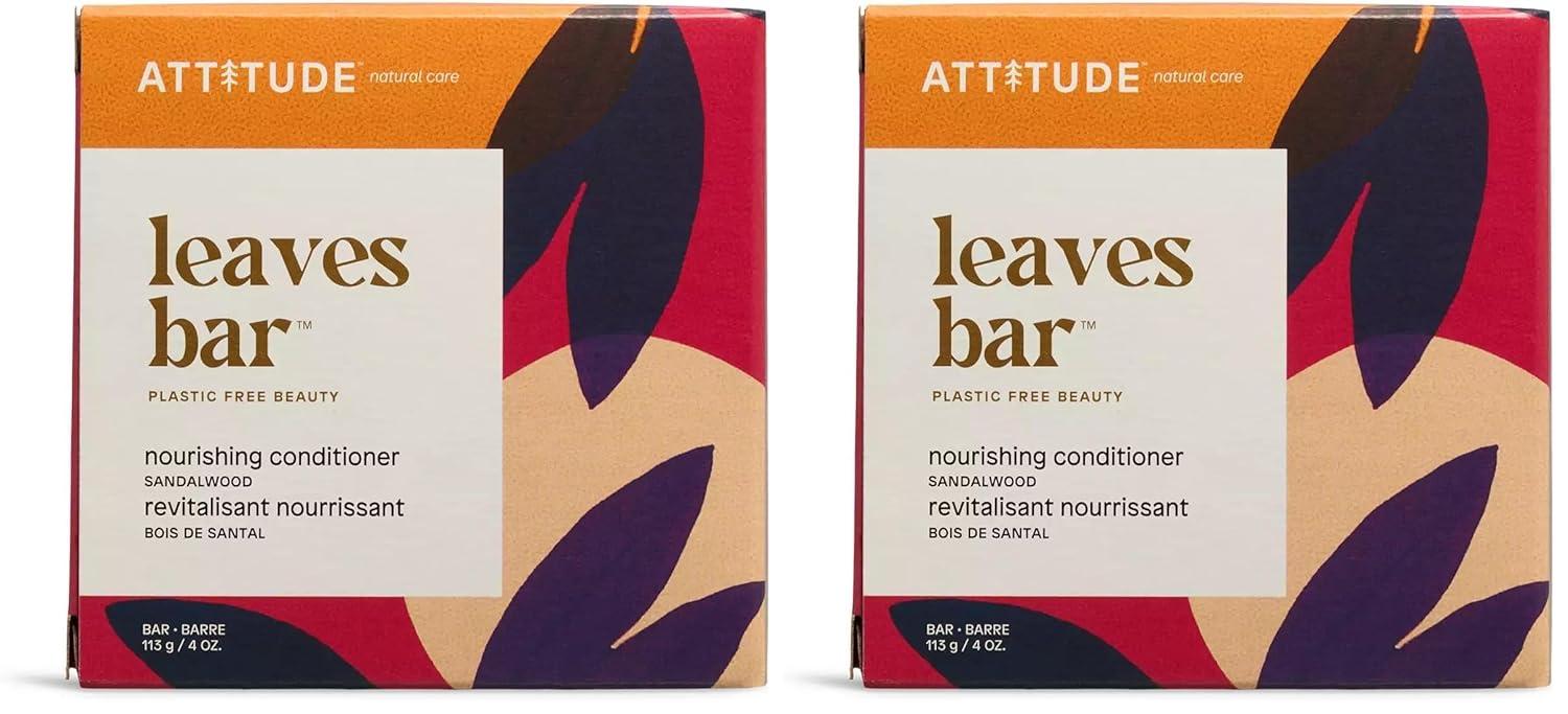 image:imageATTITUDE Nourishing Conditioner Bar Natural Origin Repair and Protect Avocado oil amp Shea Butter Vegan Sandalwood 4 OzSandalwood