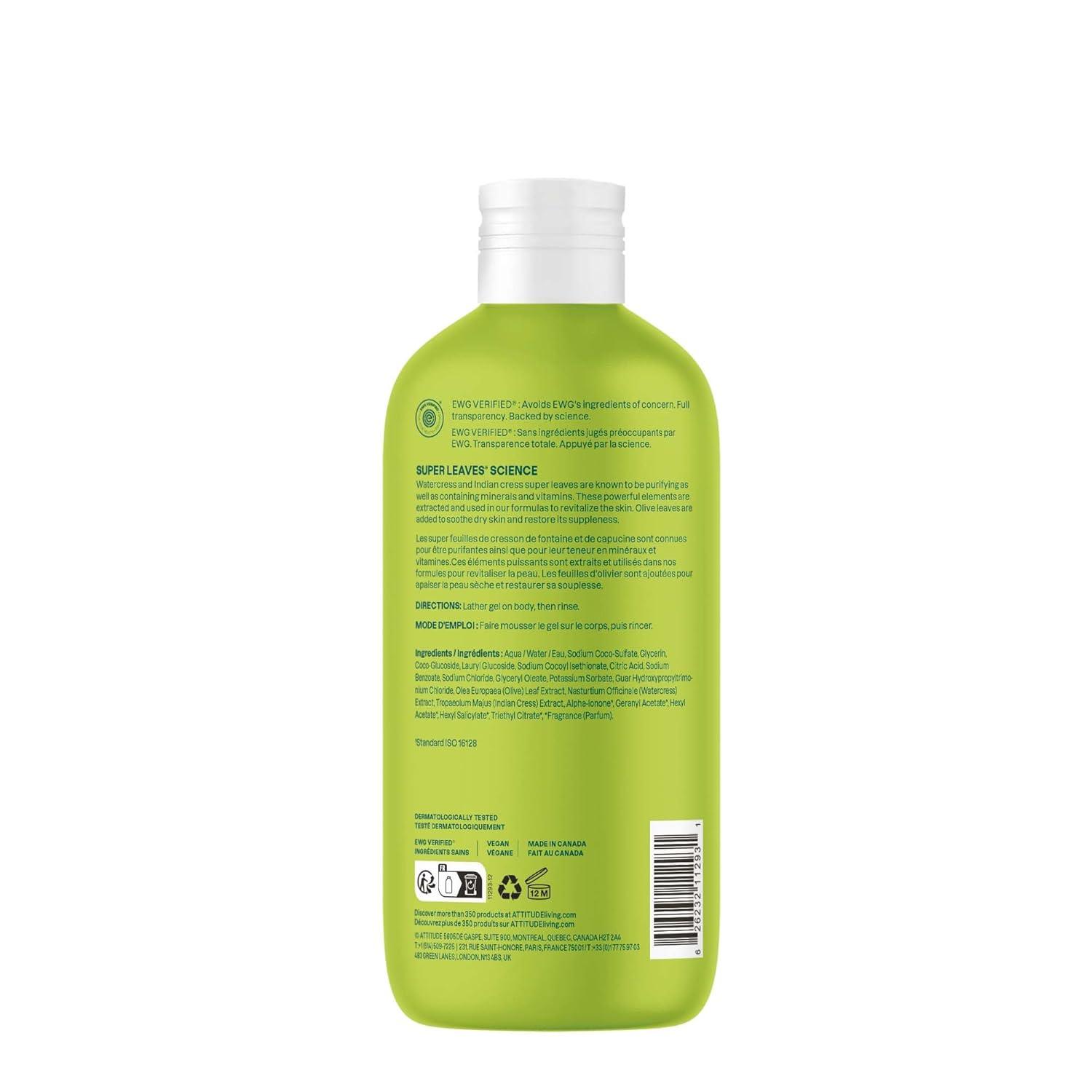 image:imageATTITUDE Body Wash EWG Verified Shower Gel Dermatologically Tested Plant and MineralBased Vegan Personal Care Products Pear amp Amber Scent 16 Fl Oz Pack of 6Pear Amber