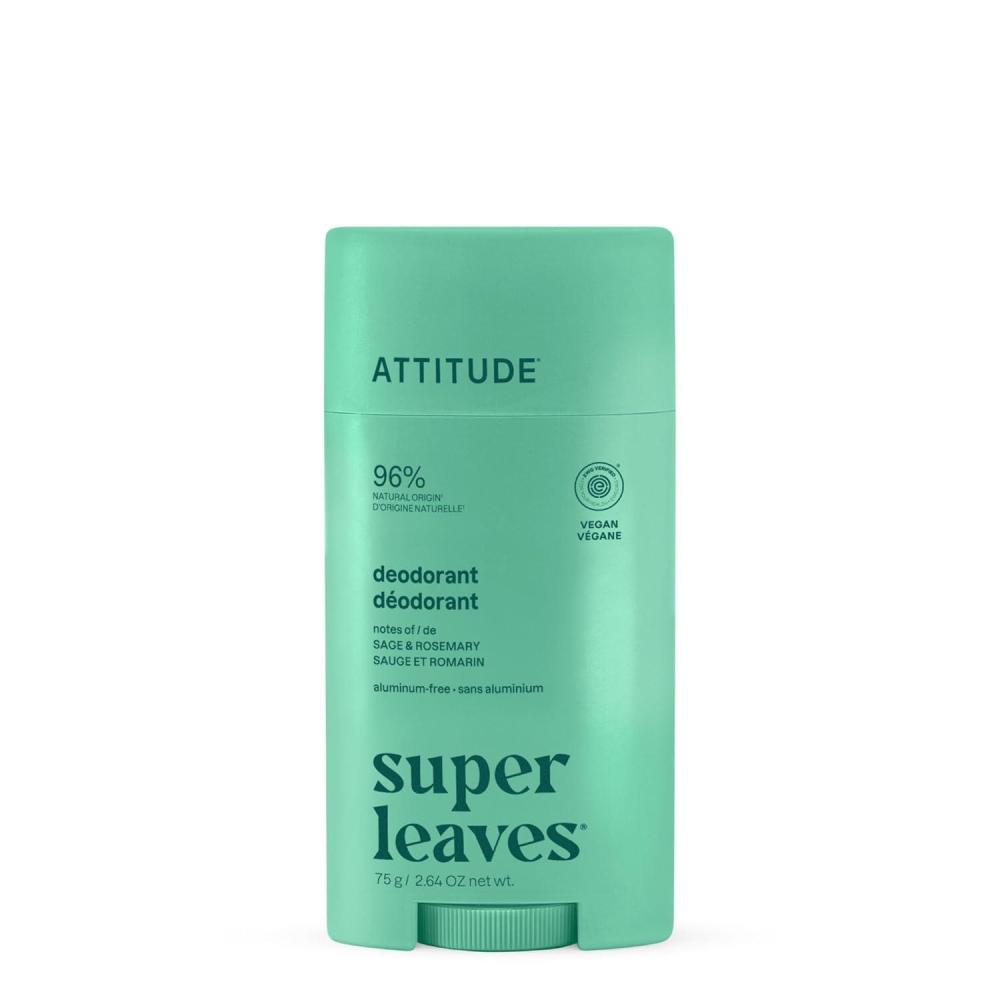 image:imageATTITUDE Aluminum Free Deodorant Natural Origin Ingredients EWG Verified Odor Control With Baking Soda Twist amp Glide Dermatologically Tested Vegan Orange Blossom amp Eucalyptus 264 OzSage  Rosemary