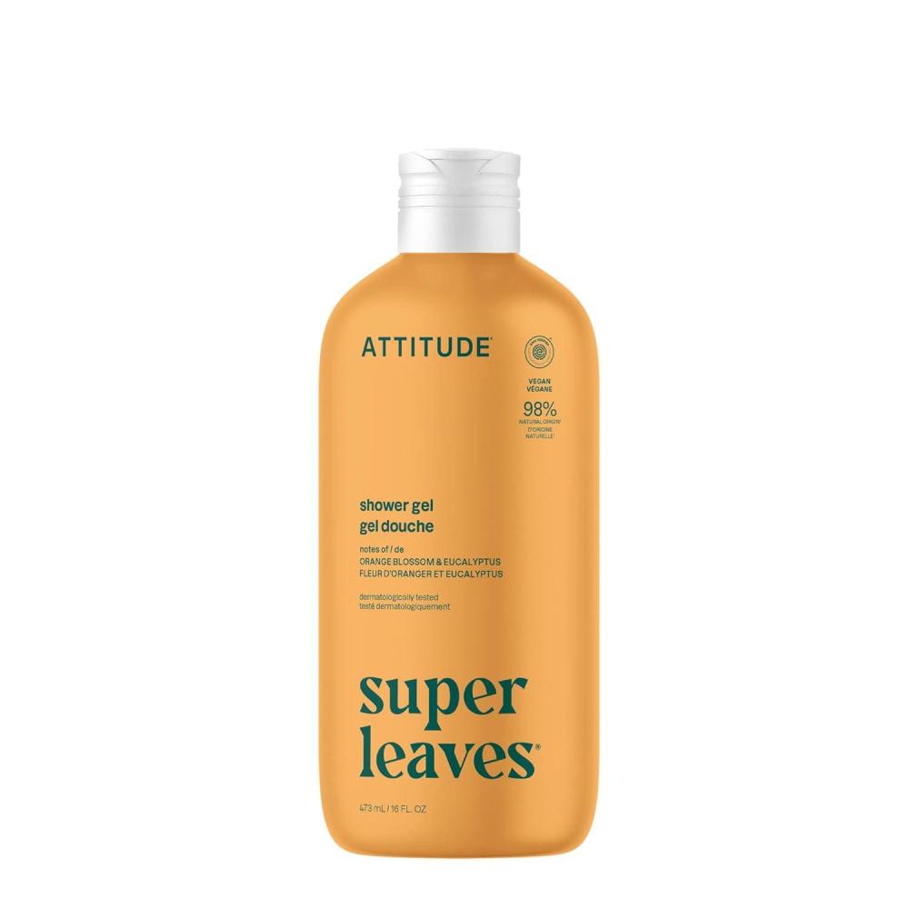 image:imageATTITUDE Body Wash EWG Verified Shower Gel Dermatologically Tested Plant and MineralBased Vegan Personal Care Products Pear amp Amber Scent Bulk Refill 676 Fl OzOrange Blossom  Eucalyptus