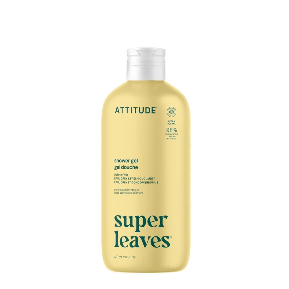 image:imageATTITUDE Body Wash EWG Verified Shower Gel Dermatologically Tested Plant and MineralBased Vegan Personal Care Products Pear amp Amber Scent Bulk Refill 676 Fl OzEarl Grey  Fresh Cucumber