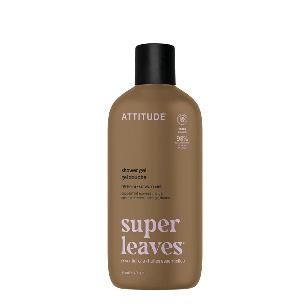 image:imageATTITUDE Body Wash with Essential Oils Moisturizing Shower Gel Gentle Daily Cleanser EWG Verified Vegan Clean Beauty Skin Care Peppermint amp Sweet Orange 15 Fl OzPeppermint  Sweet Orange