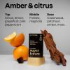 ATTITUDE Bar Soap Body Wash for Men, For Body and Hands, 99% Natural Origin Ingredients with Avocado Oil, EWG Verified, Patchouli & Bourbon, 4 Oz (Pack of 6)(Amber & Citrus)