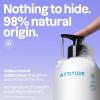 ATTITUDE Liquid Hand Soap, EWG Verified, Plant and Mineral-Based, Vegan Personal Care Products, Unscented, 16 Fl Oz (Pack of 6)(Unscented)