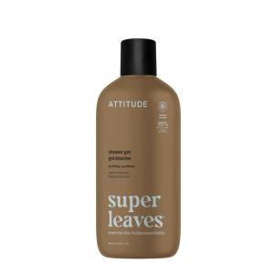ATTITUDE Body Wash with Essential Oils, Moisturizing Shower Gel, Gentle Daily Cleanser, EWG Verified, Vegan Clean Beauty Skin Care, Peppermint & Sweet Orange, 15 Fl Oz(Sage & Rosemary)