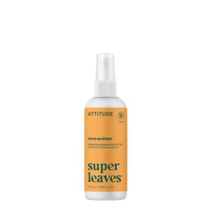 ATTITUDE Hand Sanitizer Spray for Adults and Kids, EWG Verified, Kills Bacteria and Germs, Vegan, Lemon Leaves, 3.38 Fl Oz (Spray Bottle) (Pack of 6)(Orange Blossom & Eucalyptus)