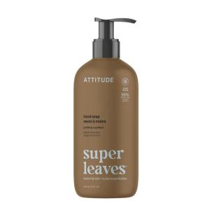 ATTITUDE Liquid Hand Soap with Essential Oils, Moisturizing Hand Wash, Gentle Daily Cleanser, EWG Verified, Vegan Clean Beauty Skin Care, Bergamot & Ylang Ylang, 15 Fl Oz(Sage & Rosemary)