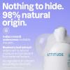 Attitude Bubble Bath, EWG Verified, Plant and Mineral-Based, Dermatologically Tested, Vegan Body Care Products, Extra Gentle, Unscented, 16 Fl Oz (Pack of 6)
