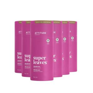 ATTITUDE Plastic-Free Natural Deodorant, Biodegradable Cardboard Tube, Aluminum-Free and Hypoallergenic, White Tea Leaves, 3 Oz (Pack of 1)