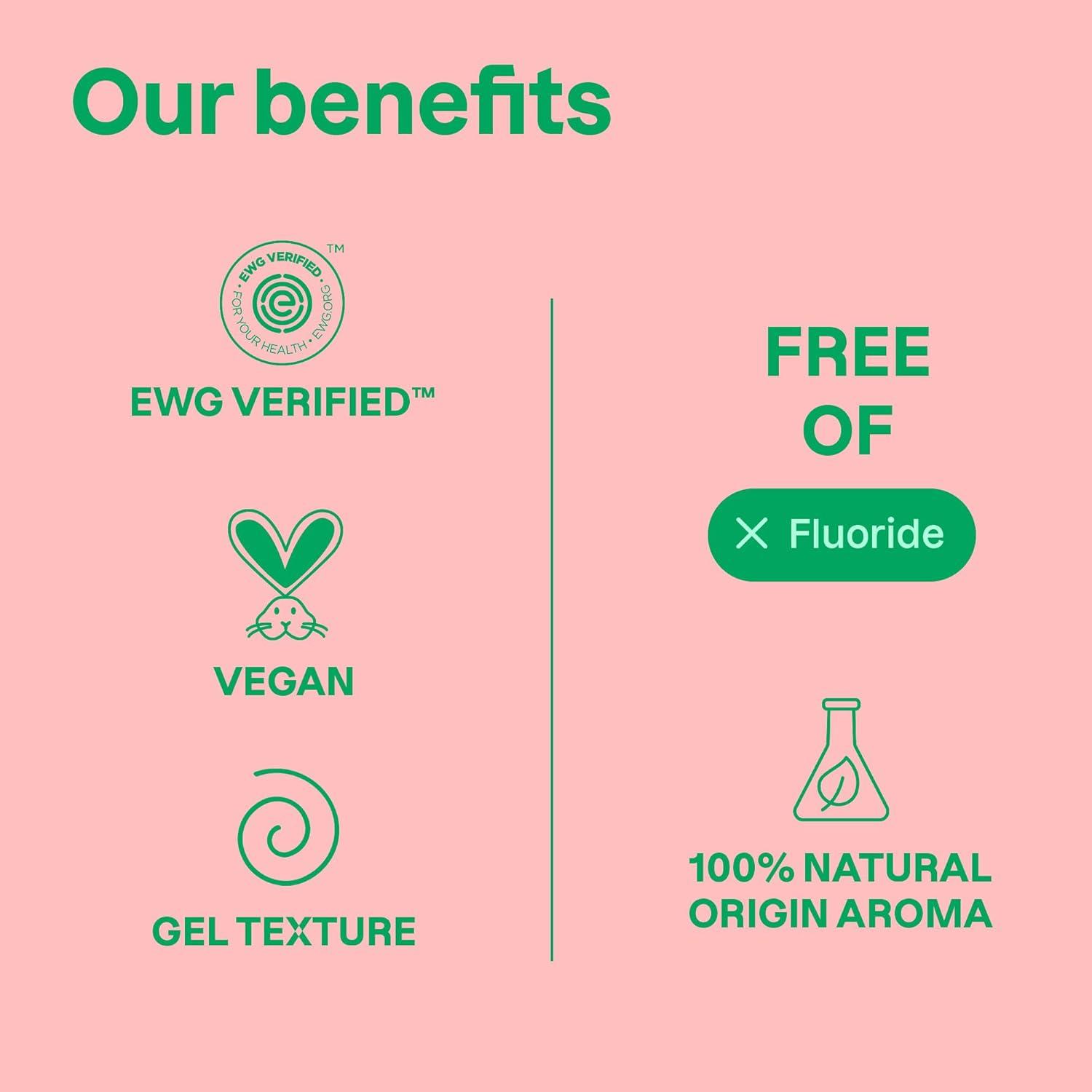 image:imageAttitude Baby and Child FluorideFree Training Toothpaste Naturally Derived Ingredients Vegan EWG Verified Strawberry 26 Oz26 Ounce Pack of 2