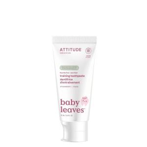 Attitude Baby and Child Fluoride-Free Training Toothpaste, Naturally Derived Ingredients, Vegan, EWG Verified, Strawberry, 2.6 Oz(2.6 Ounce (Pack of 1))