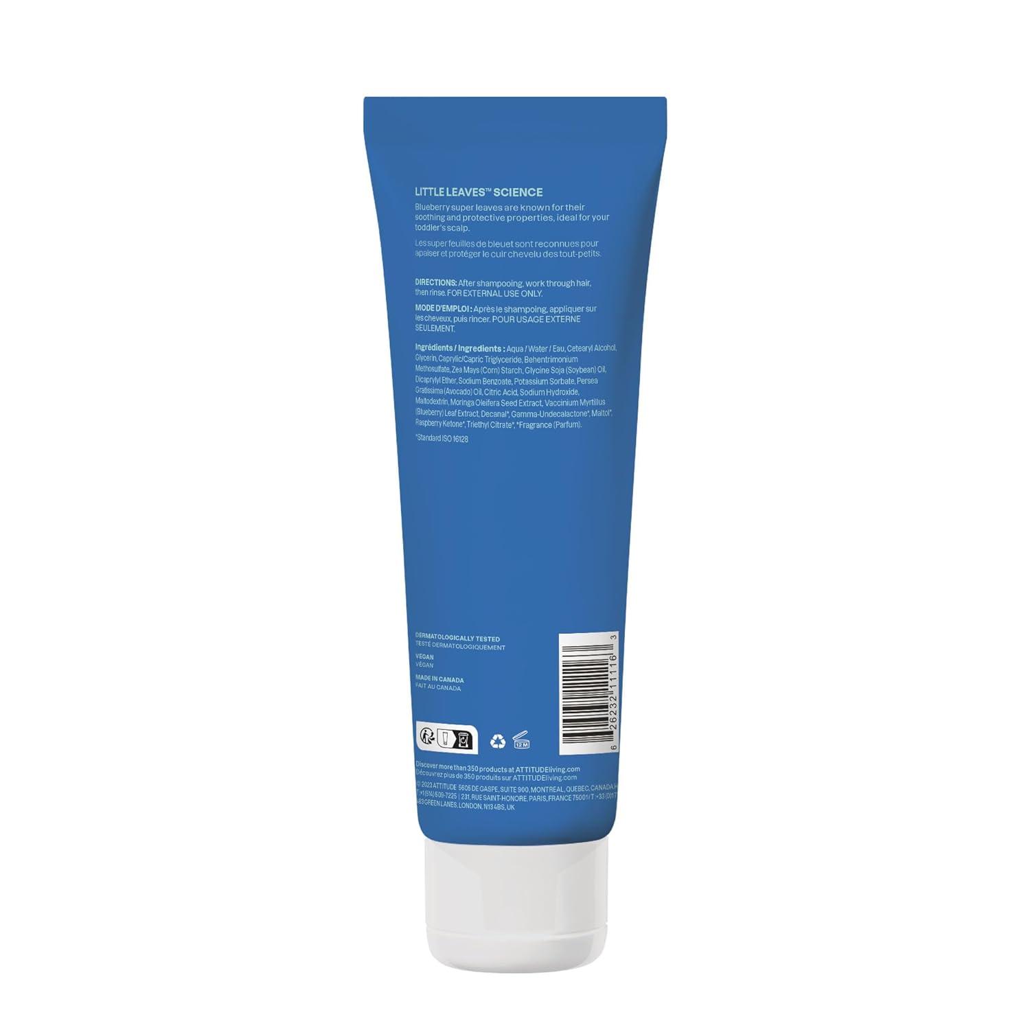 image:imageATTITUDE Natural Conditioner for Kids Hypoallergenic Vegan Plant and MineralBased Vegan and Crueltyfree Watermelon amp Coco 8 Fl OzBlueberry