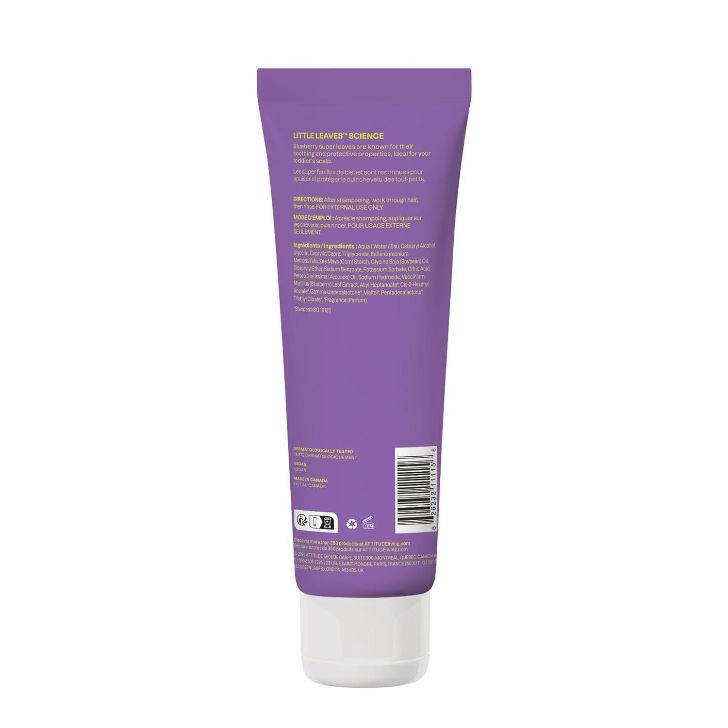 image:imageATTITUDE Natural Conditioner for Kids Hypoallergenic Vegan Plant and MineralBased Vegan and Crueltyfree Watermelon amp Coco 8 Fl OzVanilla Pear