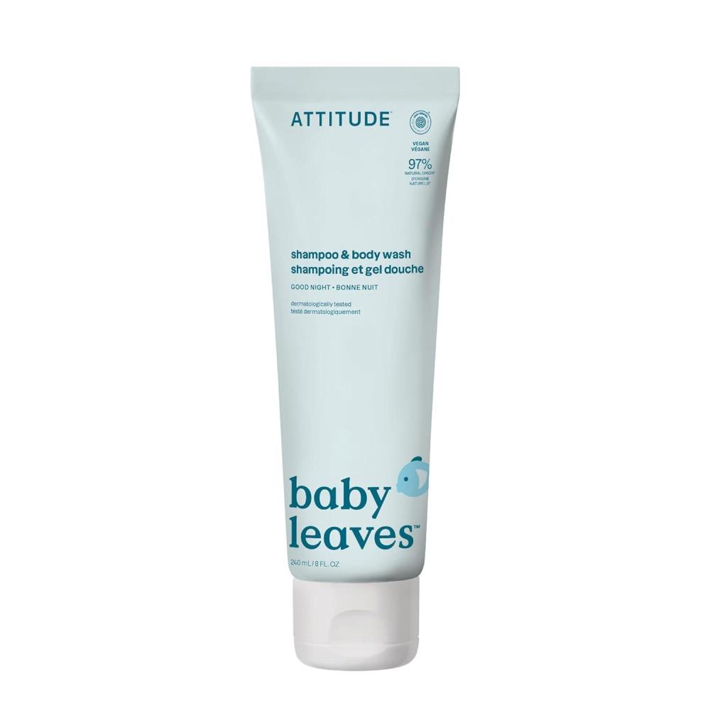 image:imageATTITUDE Baby 2in1 Shampoo amp Body Wash EWG Verified Dermatologically Tested Vegan Goodnight Scent 8 Fl Oz