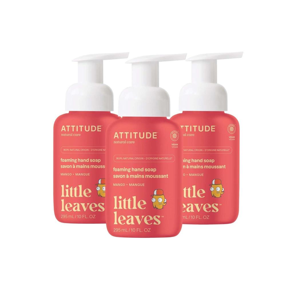 image:imageATTITUDE Foaming Hand Soap for Kids EWG Verified Dermatologically Tested Plant and MineralBased Ingredients Vegan Mango 10 Fl Oz Pack of 3Mango