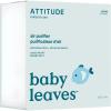 ATTITUDE Air Purifier with Activated Carbon Filter, Plant- and Mineral-Based Ingredients, Traps Air Pollutants, Vegan and Cruelty-Free, Almond Milk, 8 Ounce (Pack of 12)(White)