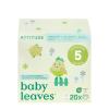 ATTITUDE Eco-Conscious Disposable Training Pants, EWG Verified, Size 6 (35 lbs), Easy to Pull Up, Ultra Absorbent Potty Diapers for Girls and Boys, Vegan & Plant-Based, 18 Count(Size 5)