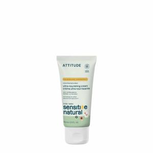 Attitude Deep Moisturizing Body Cream for Baby, Plant and Mineral-Based Ingredients, Vegan and Cruelty-free Personal Care Products for Sensitive Skin, Unscented, 2.5 Fl Oz(Unscented)