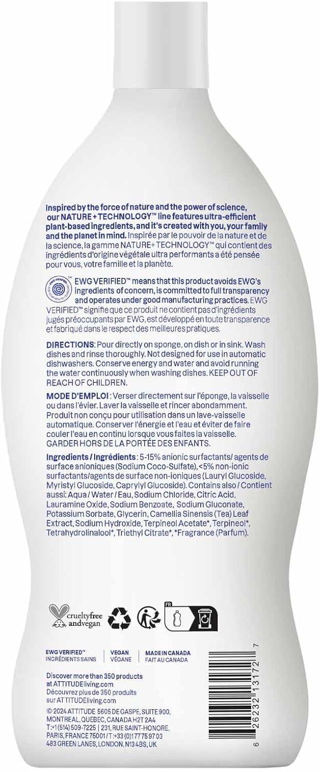 image:imageATTITUDE Dish Soap EWG Verified PlantBased amp Vegan Dishwashing Liquid Naturally Derived Wildflowers Scent 237 Fl Oz Pack of 9Citrus Zest
