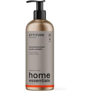 ATTITUDE Dish Soap, EWG Verified, Plant and Mineral-Based Ingredients, Vegan and Cruelty-free Household Products, Orange and Sage, 16 Fl Oz