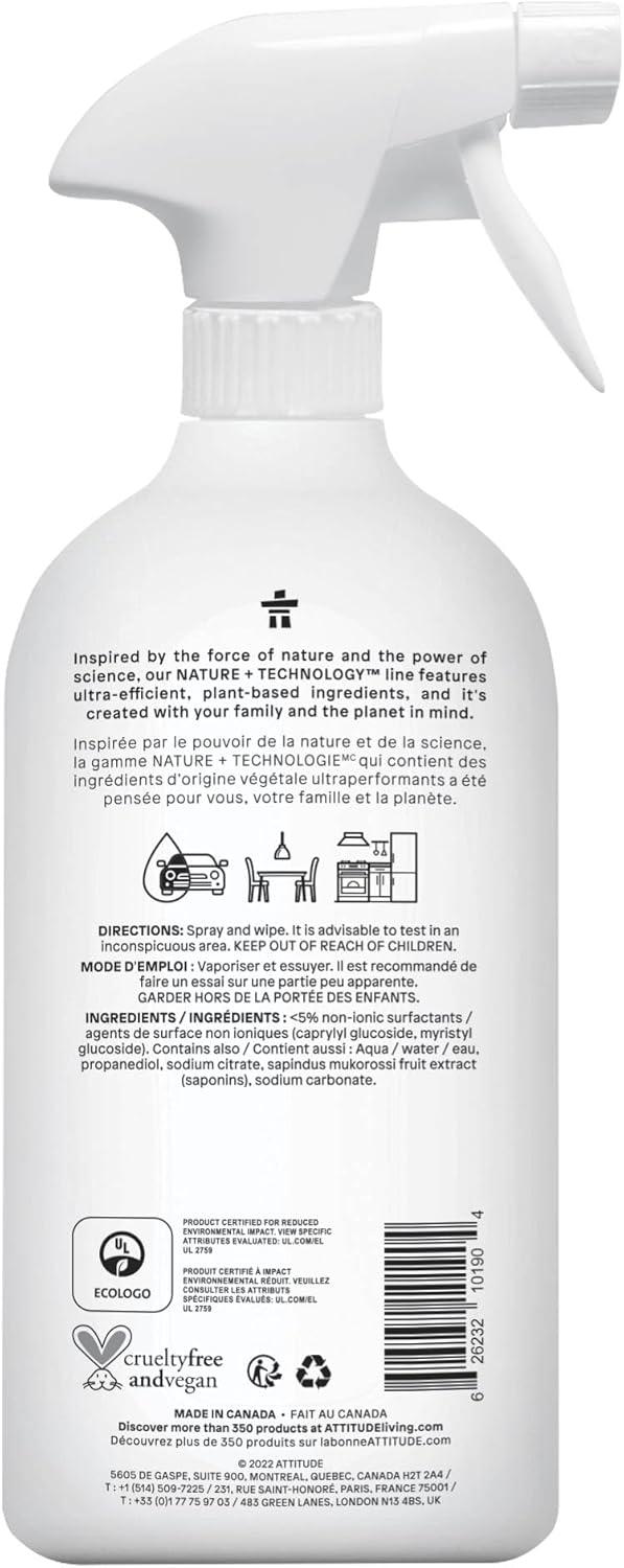 image:imageATTITUDE All Purpose Cleaner Spray EWG Verified Vegan Made with 94 PlantBased Ingredients StreakFree for Kitchen Bathroom Glass amp More Pink Grapefruit Scent 271 Fl Oz Pack of 6Unscented