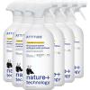 ATTITUDE All Purpose Cleaner Spray, EWG Verified, Vegan, Made with 94% Plant-Based Ingredients, Streak-Free for Kitchen, Bathroom, Glass & More, Citrus Zest Scent, 27.1 Fl Oz (Pack of 6)(Citrus Zest)