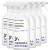 ATTITUDE Kitchen Cleaner Spray, EWG Verified, Powerful Degreaser, Cuts Grease & Grime, Plant-Based & Vegan, Citrus Zest Scent, 27.1 Fl Oz (Pack of 6)(27.1 Fl Oz (Pack of 6))