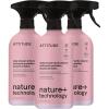 ATTITUDE Shower & Tile Cleaner Spray, EWG Verified, Bathroom Cleaner Removes Soap Scum & Grime, Plant-Based & Vegan, Lemon & Rosewood Scent, 26 Fl Oz(26 Fl Oz (Pack of 3))