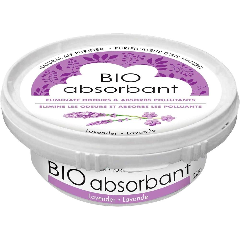 image:imageATTITUDE Bio Absorbant Air Purifier with Activated Carbon Plant and MineralBased Absorbs Odors Vegan Glacial 8 OuncesLavender