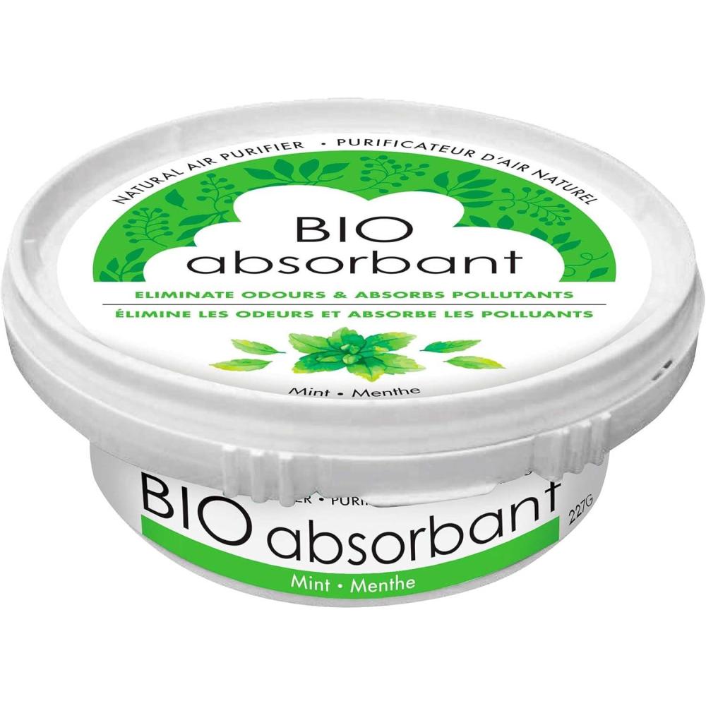 image:imageATTITUDE Bio Absorbant Air Purifier with Activated Carbon Plant and MineralBased Absorbs Odors Vegan Glacial 8 OuncesMint