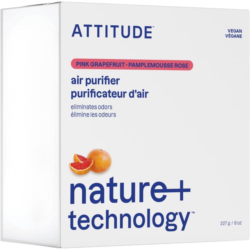 image:imageATTITUDE Odor Eliminator with Activated Carbon PlantBased Air Purifier Vegan Green Apple and Basil 8 OuncesPink Grapefruit