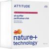 ATTITUDE Odor Eliminator with Activated Carbon, Plant-Based Air Purifier, Vegan, Green Apple and Basil, 8 Ounces(Pink Grapefruit)