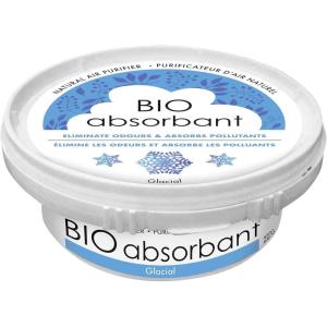 ATTITUDE Bio Absorbant Air Purifier with Activated Carbon, Plant- and Mineral-Based, Absorbs Odors, Vegan, Glacial, 8 Ounces(Glacial)