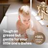 ATTITUDE Baby Dish Soap and Bottle Cleaner, EWG Verified Dishwashing Liquid, No Added Dyes or Fragrances, Tough on Milk Residue and Grease, Vegan, Refillable Aluminum Bottle, Unscented, 16 Fl Oz(Unscented)