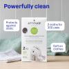 ATTITUDE Reusable Dryer Sheets, Static Eliminator & Fabric Softener, Fragrance-Free Laundry, Made in Canada, 300 Loads, 2 Sheets (1 Pack)(2 Count (Pack of 1))