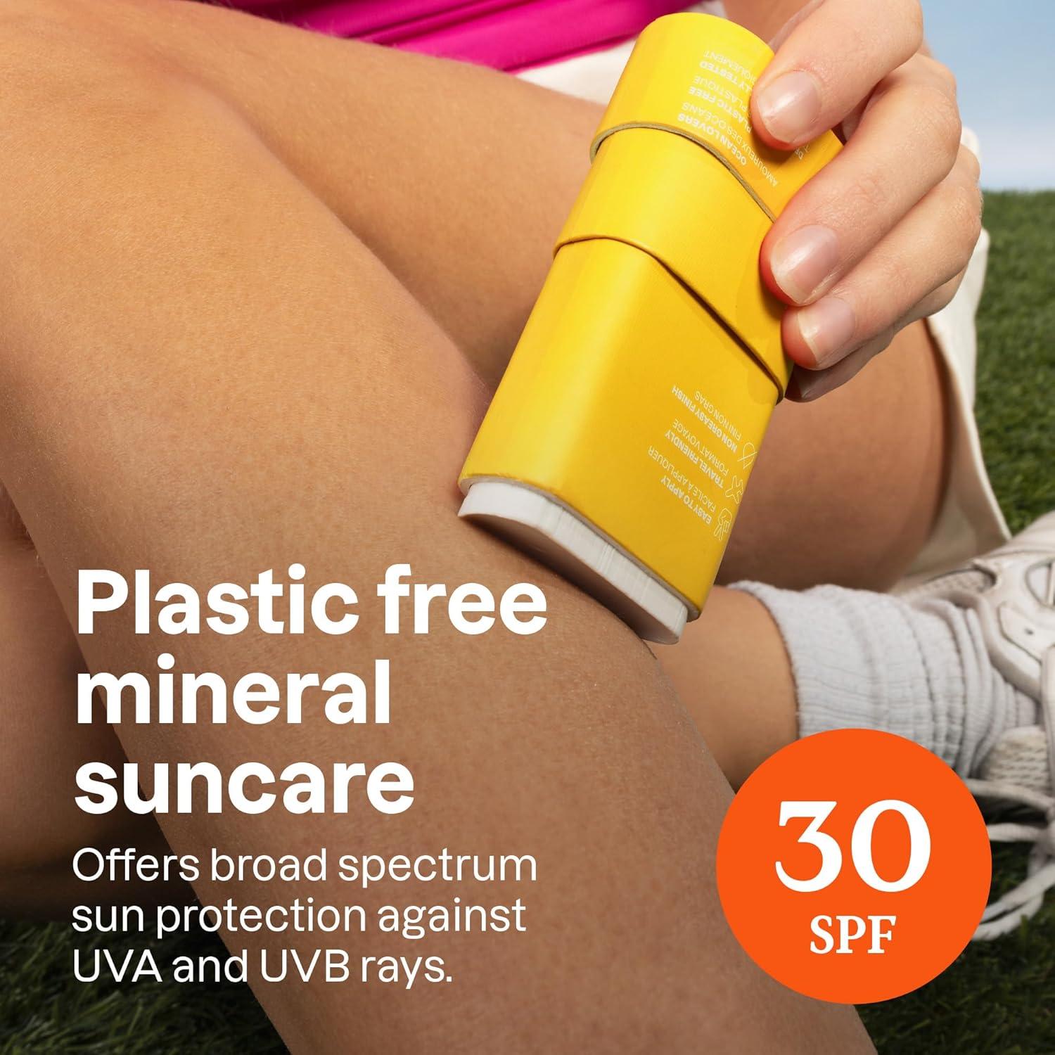 image:imageBundle of ATTITUDE Mineral Sunscreen Stick with Zinc Oxide SPF 30 EWG Verified PlasticFree Broad Spectrum UVAUVB Protection Vegan Tropical After Sun Care Stick Mint and Cucumber