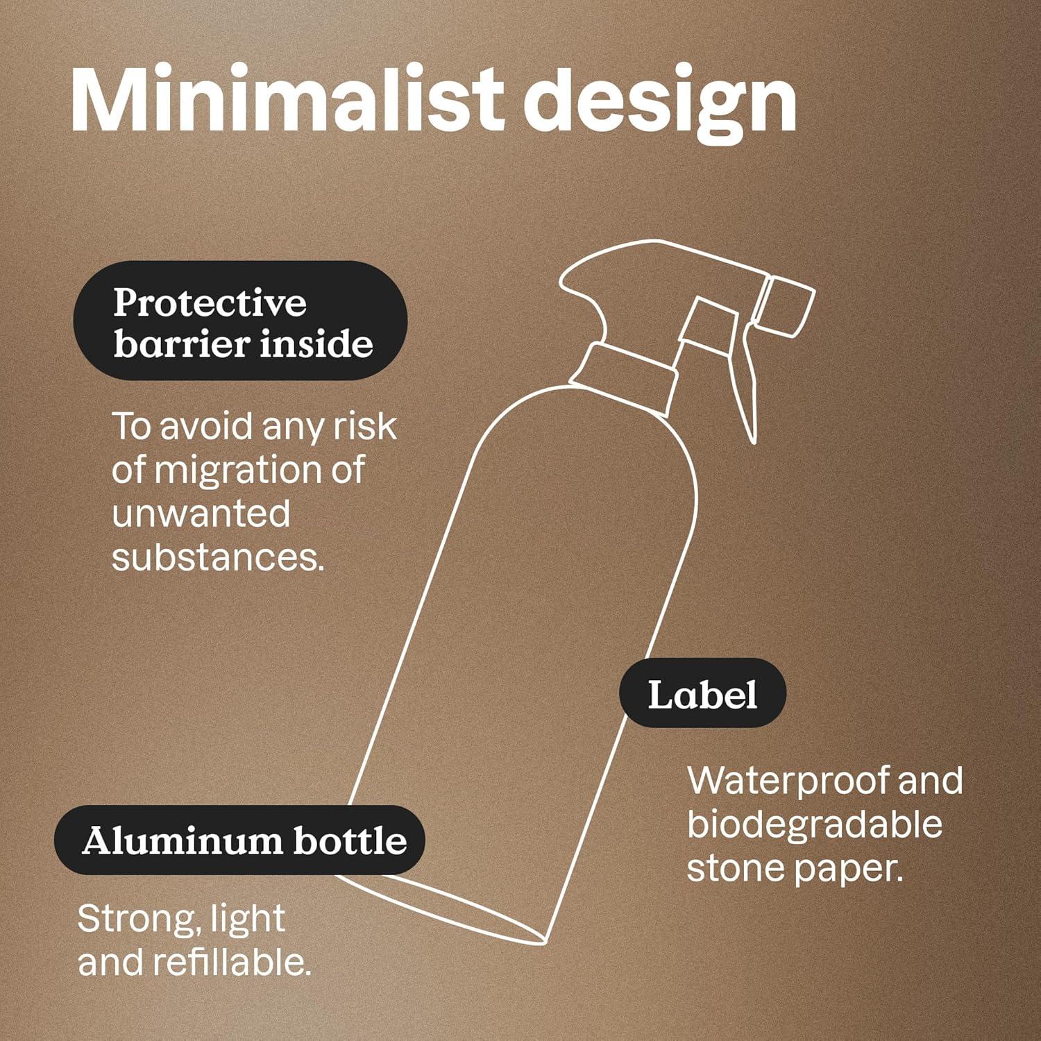 image:imageBundle of ATTITUDE MultiPurpose Cleaner EWG Verified Plant Based Ingredients Vegan and Crueltyfree Refillable Aluminum Bottle Geranium and Lemongrass 16 Fl Oz Bulk Refill 676 Fl Oz