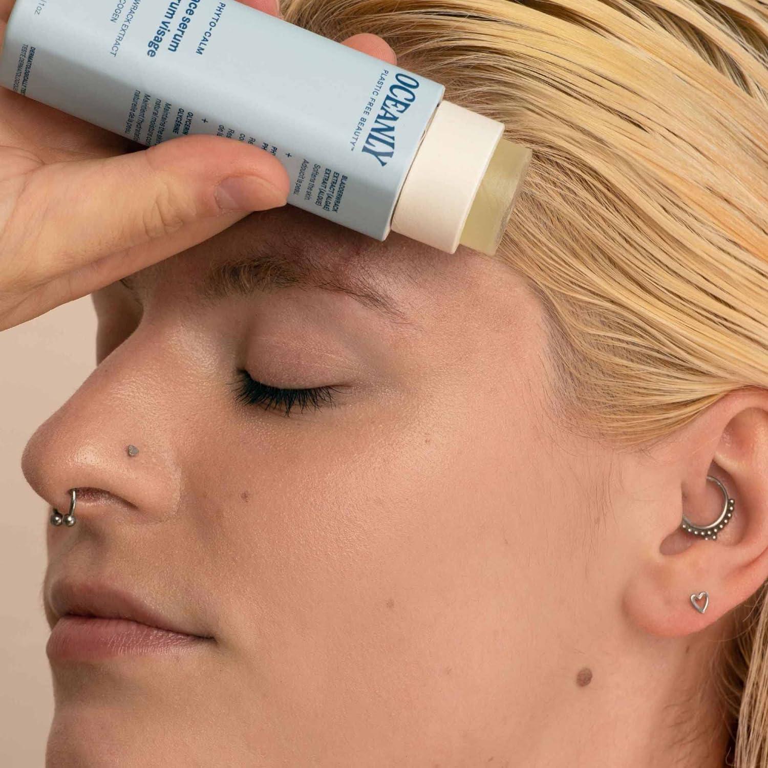 image:imageBundle of ATTITUDE Oceanly Face Cream and Face Serum Stick EWG Verified Plasticfree Plant and MineralBased Ingredients Vegan and Crueltyfree Beauty Products PHYTO CALM Unscented 1 Ounce