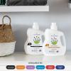 Bundle of ATTITUDE Liquid Laundry Detergent, EWG Verified Laundry Soap, HE Compatible, Vegan, Wildflowers, 40 Loads, 67.6 Fl Oz + Fabric Softener, Wildflowers, 40 Loads, 33.8 Fl Oz