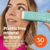 Bundle of ATTITUDE Mineral Face Sunscreen Stick with Zinc Oxide, SPF 30, EWG Verified, Plastic-Free, Unscented, 0.7 Oz + After Sun Care Stick, Soothes and Hydrates, Mint and Cucumber, 2 Fl Oz