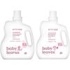 Bundle of ATTITUDE Baby Liquid Laundry Detergent and Fabric Softener, Plant and Mineral-Based Ingredients, HE Compatible, Vegan Household Products, Unscented, 80 Loads, 67.6 Fl Oz